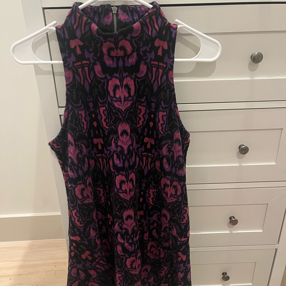 Free People Pink and Purple Mini Dress